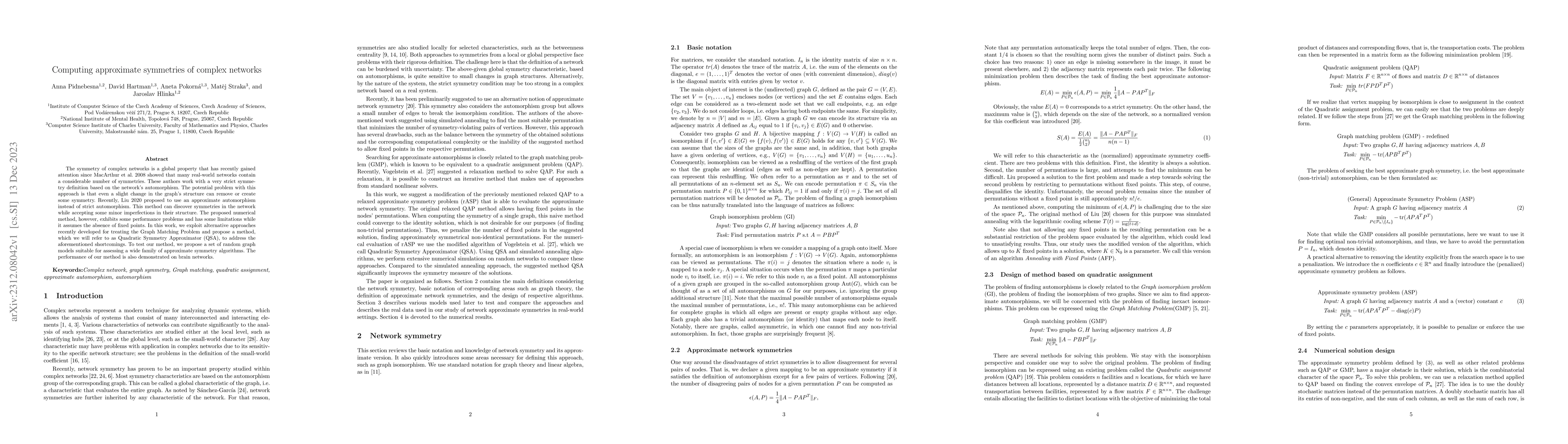 Thumbnail for Computing approximate symmetries of complex networks