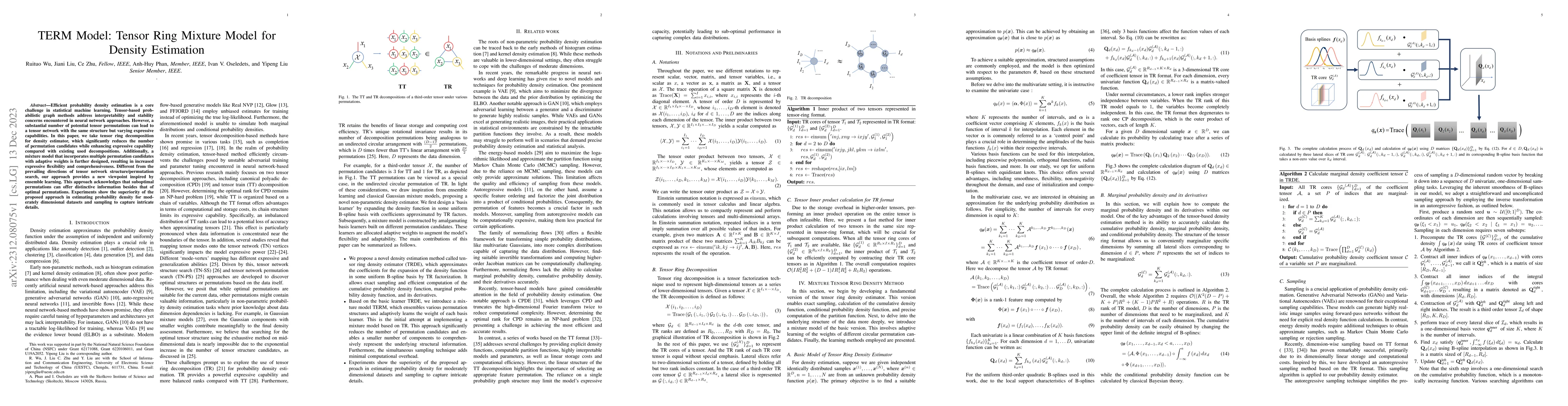Thumbnail for TERM Model: Tensor Ring Mixture Model for Density Estimation