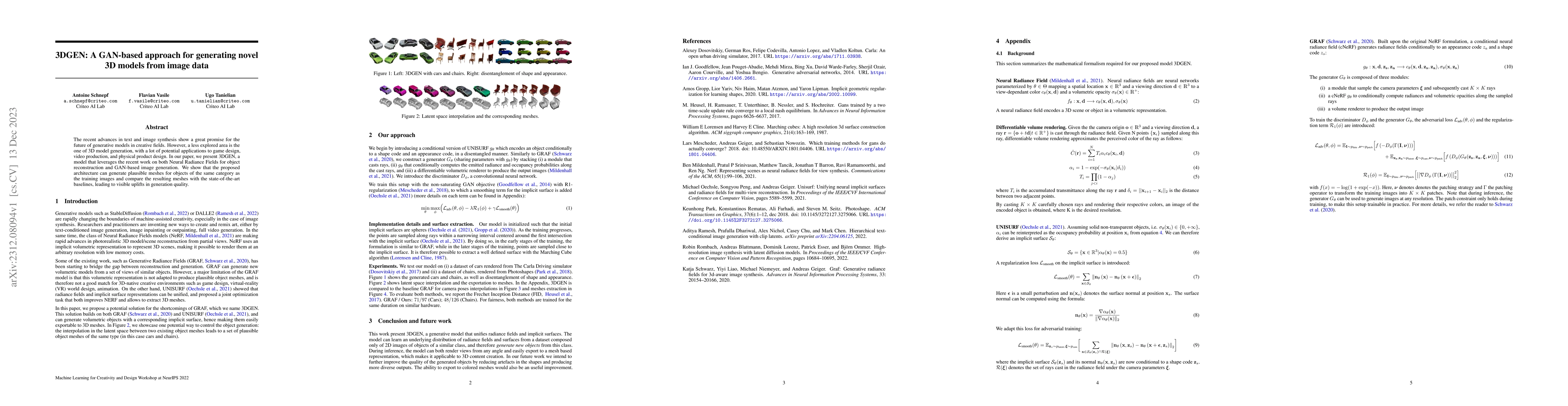 Thumbnail for 3DGEN: A GAN-based approach for generating novel 3D models from image
  data