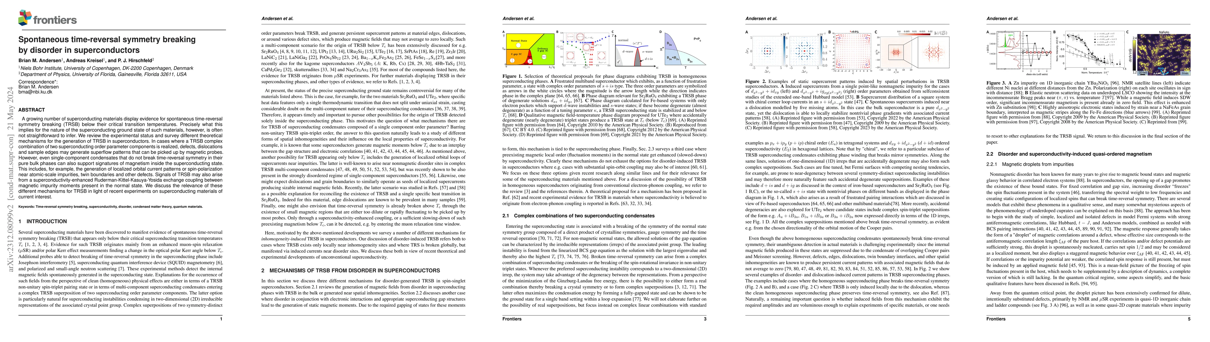 Thumbnail for Spontaneous time-reversal symmetry breaking by disorder in
  superconductors
