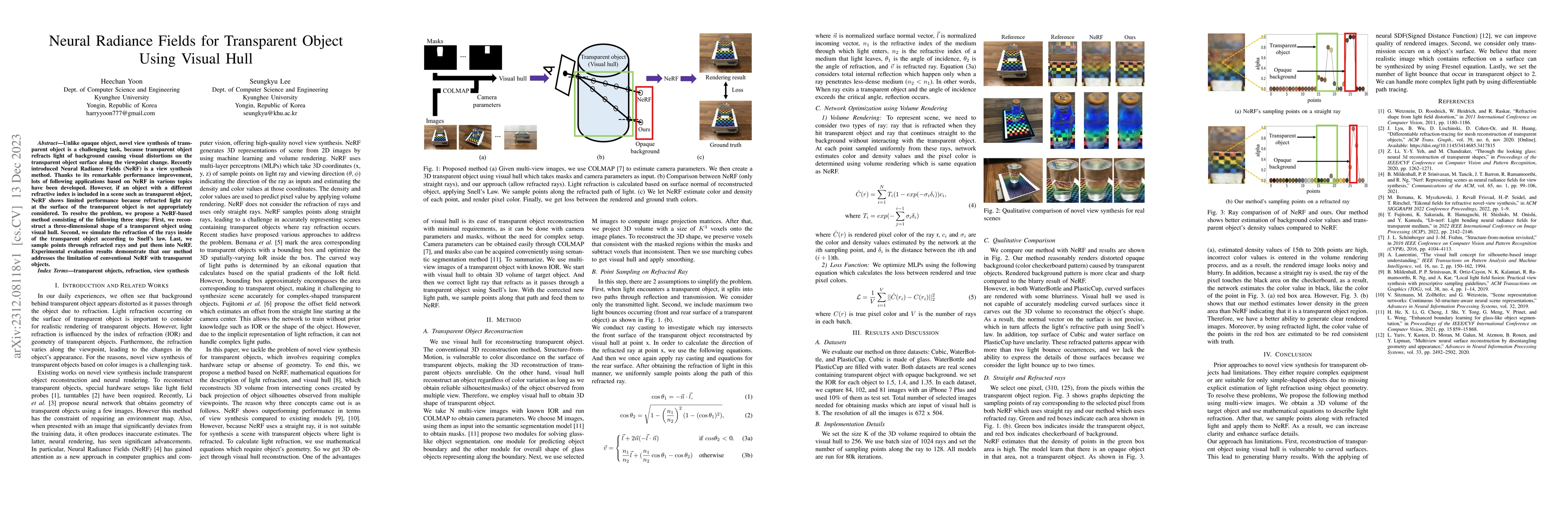 Thumbnail for Neural Radiance Fields for Transparent Object Using Visual Hull