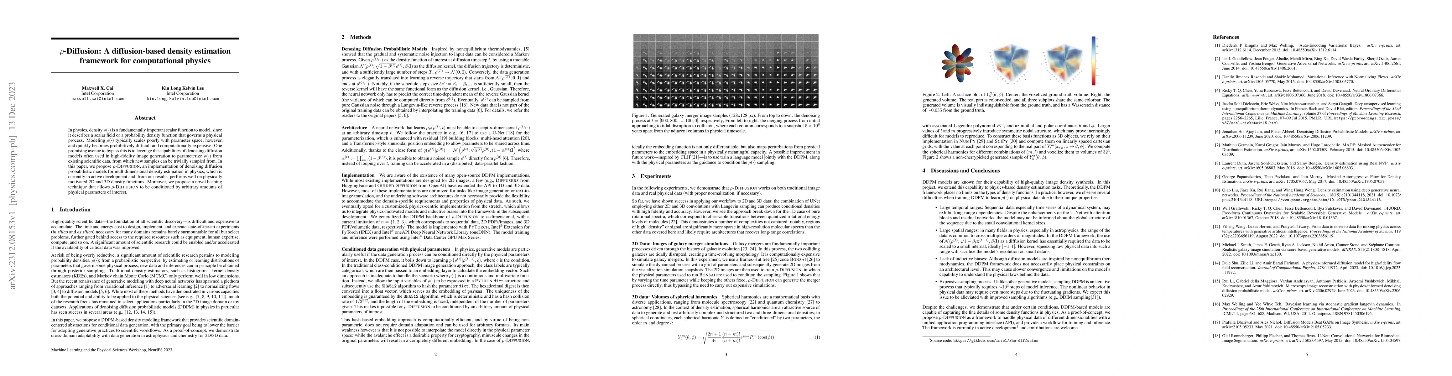 Thumbnail for $\rho$-Diffusion: A diffusion-based density estimation framework for
  computational physics