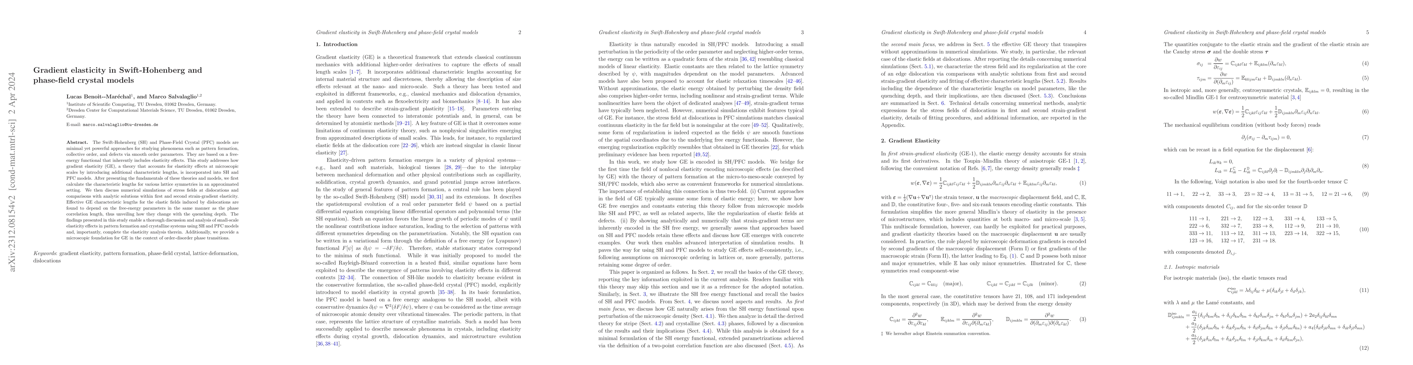 Thumbnail for Gradient elasticity in Swift-Hohenberg and phase-field crystal models
