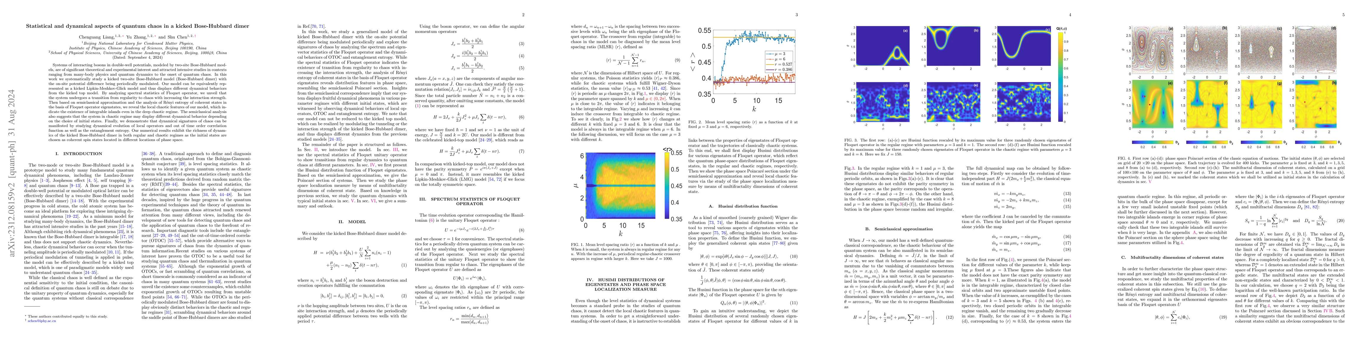 Thumbnail for Statistical and dynamical aspects of quantum chaos in a kicked
  Bose-Hubbard dimer