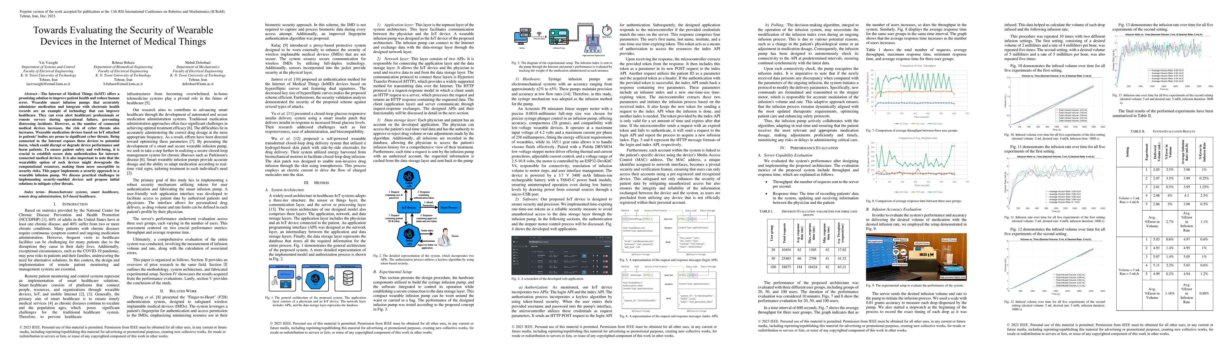 Thumbnail for Towards Evaluating the Security of Wearable Devices in the Internet of
  Medical Things