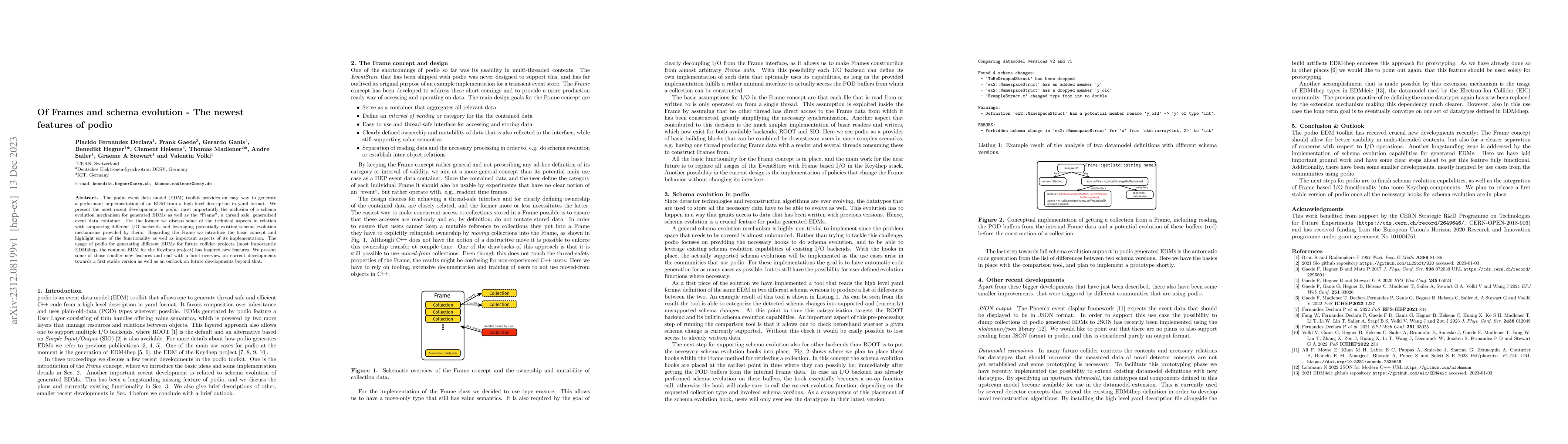 Thumbnail for Of Frames and schema evolution -- The newest features of podio