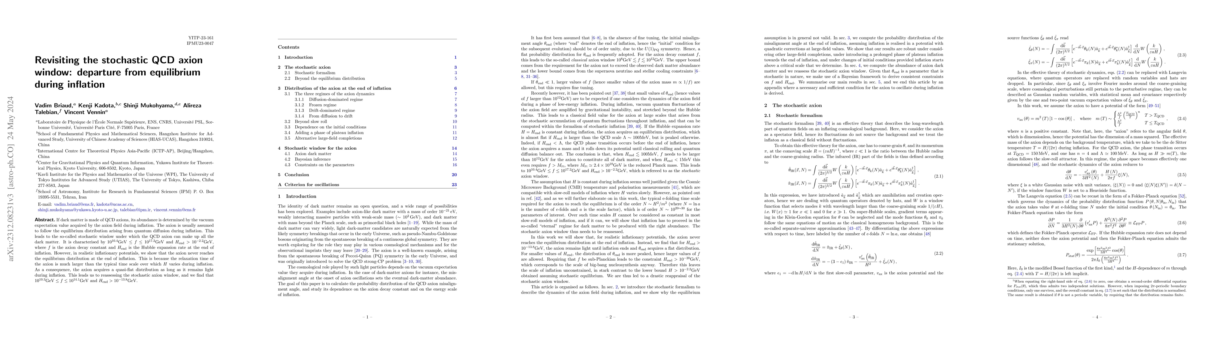 Thumbnail for Revisiting the stochastic QCD axion window: departure from equilibrium
  during inflation