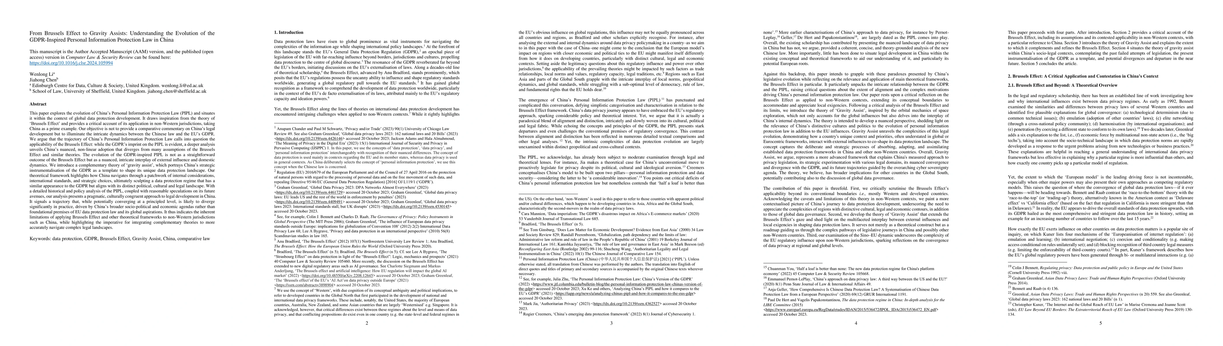 Thumbnail for From Brussels Effect to Gravity Assists: Understanding the Evolution of
  the GDPR-Inspired Personal Information Protection Law in China