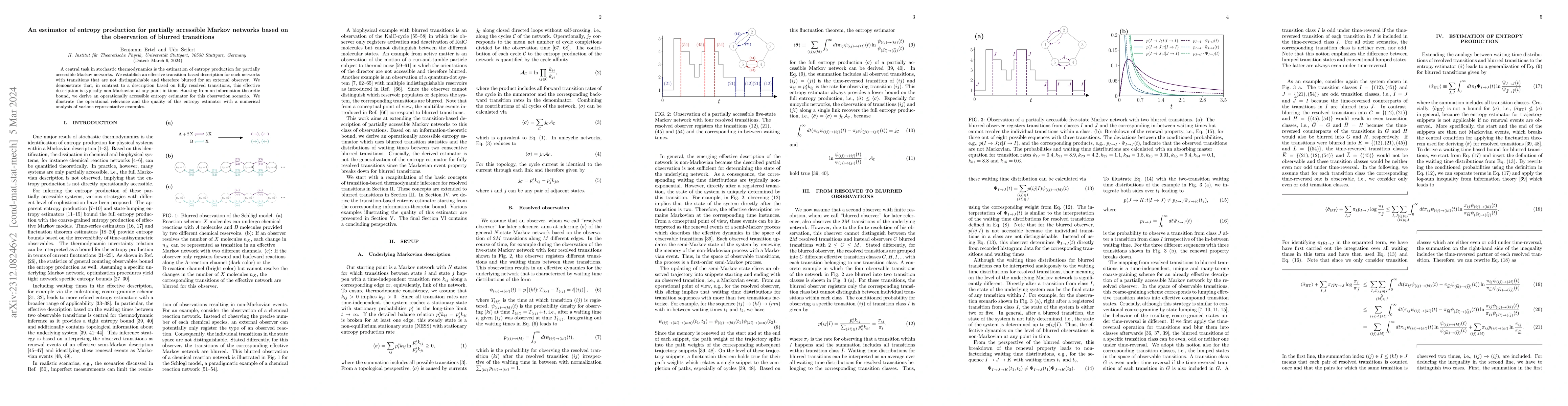 Thumbnail for An estimator of entropy production for partially accessible Markov
  networks based on the observation of blurred transitions