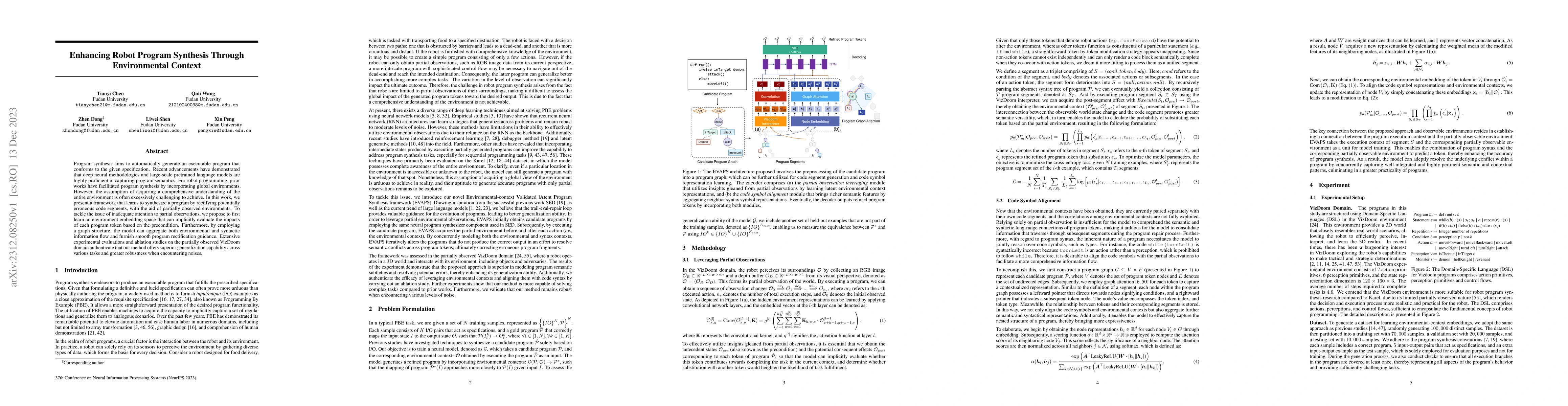 Thumbnail for Enhancing Robot Program Synthesis Through Environmental Context
