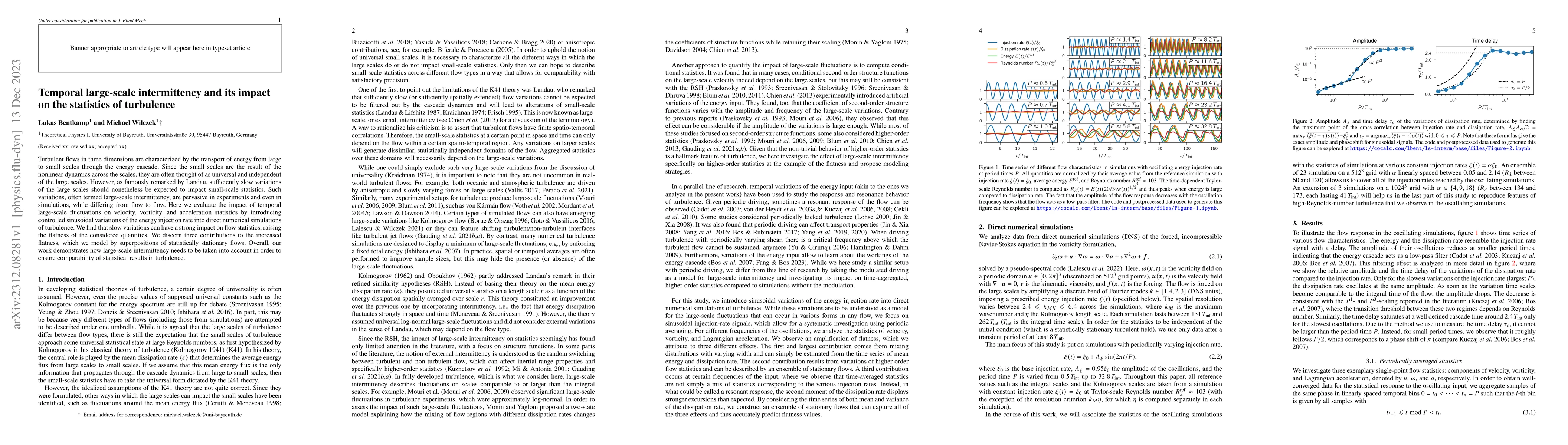 Thumbnail for Temporal large-scale intermittency and its impact on the statistics of
  turbulence