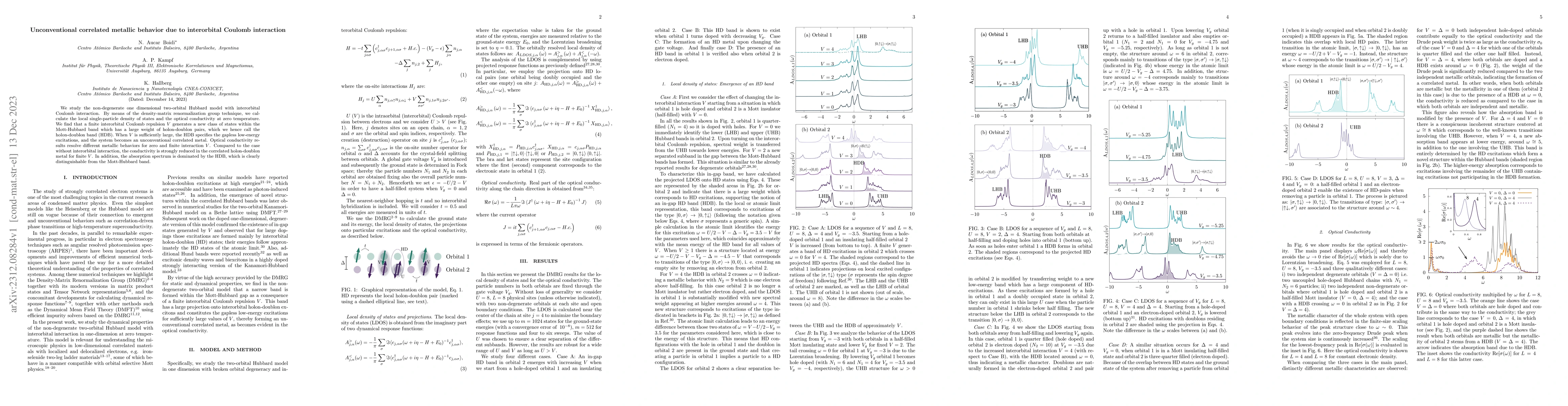 Thumbnail for Unconventional correlated metallic behavior due to interorbital Coulomb
  interaction