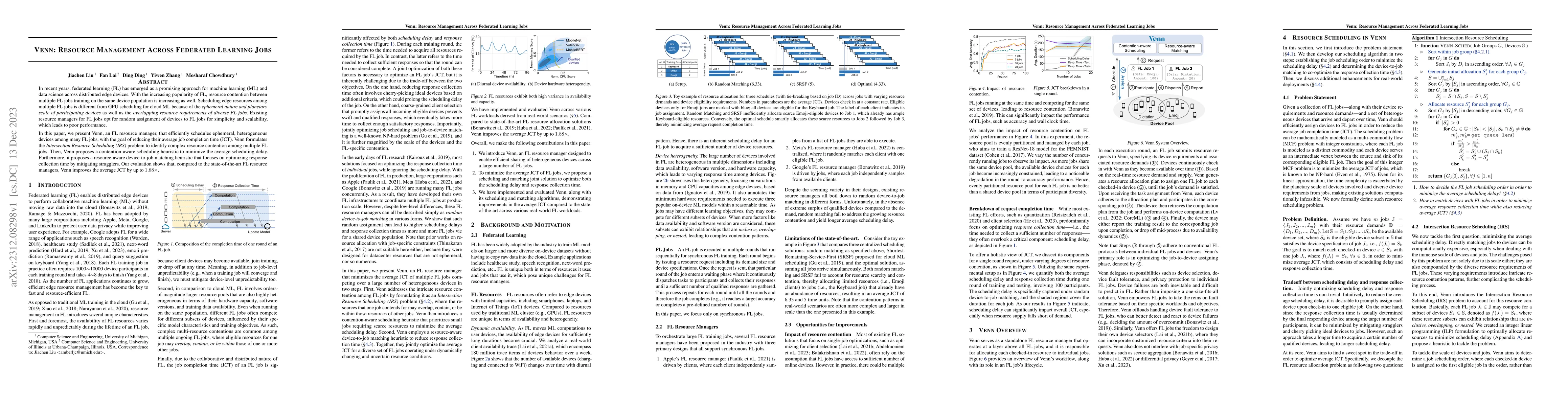 Thumbnail for Venn: Resource Management Across Federated Learning Jobs