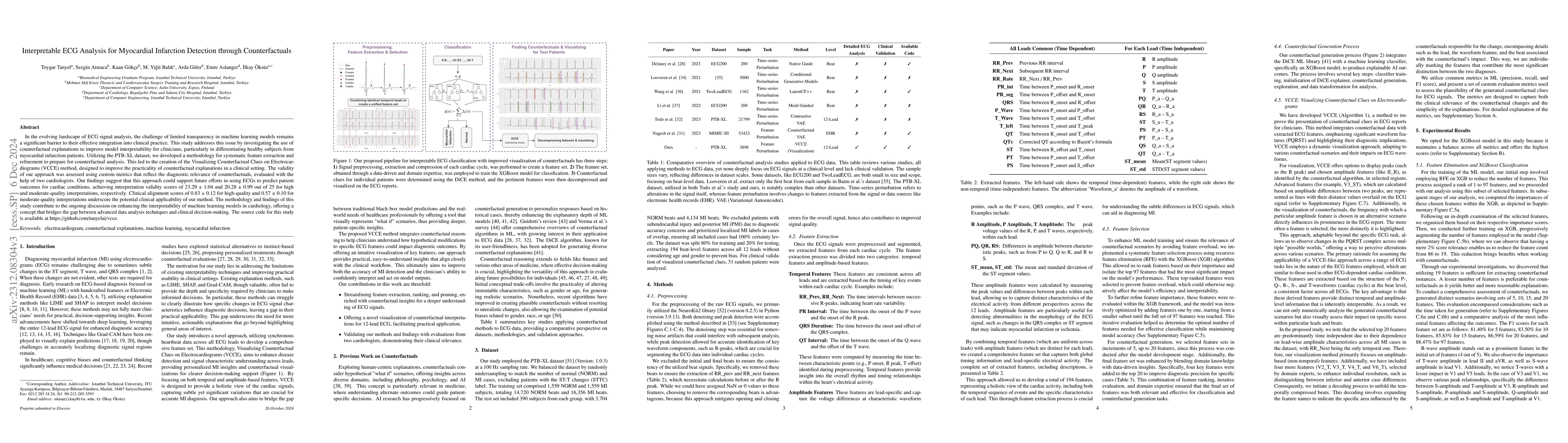 Thumbnail for Interpretable ECG Analysis for Myocardial Infarction Detection through
  Counterfactuals