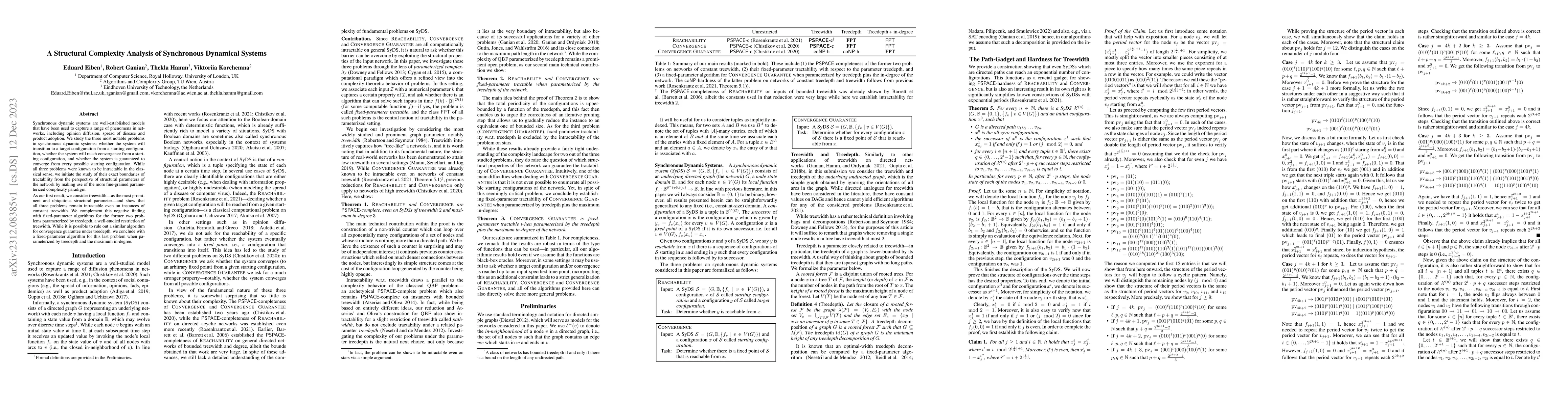 Thumbnail for A Structural Complexity Analysis of Synchronous Dynamical Systems