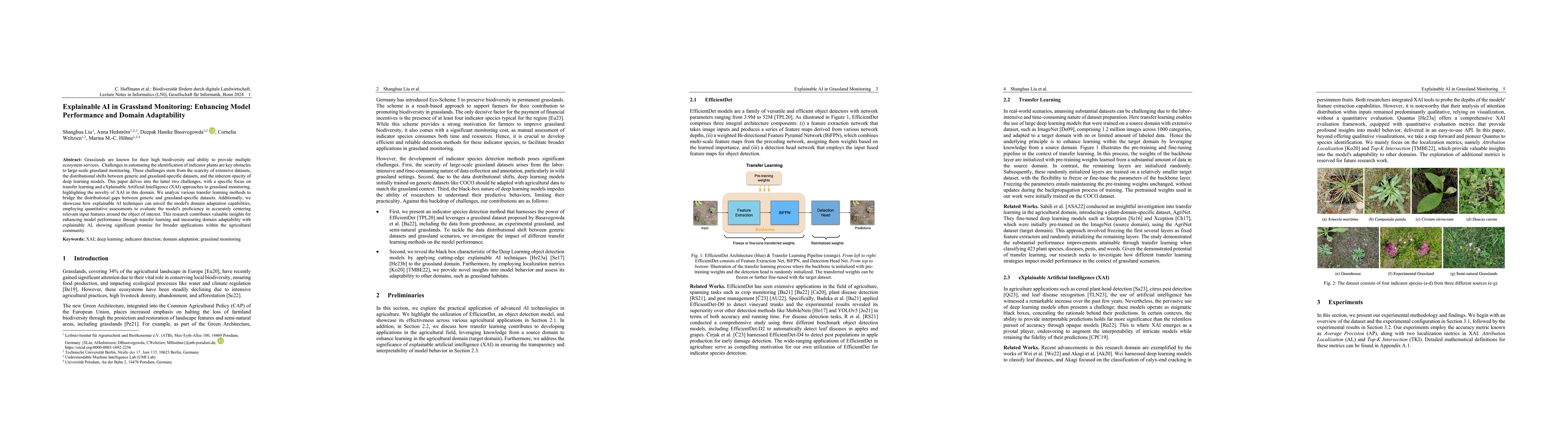 Thumbnail for Explainable AI in Grassland Monitoring: Enhancing Model Performance and
  Domain Adaptability