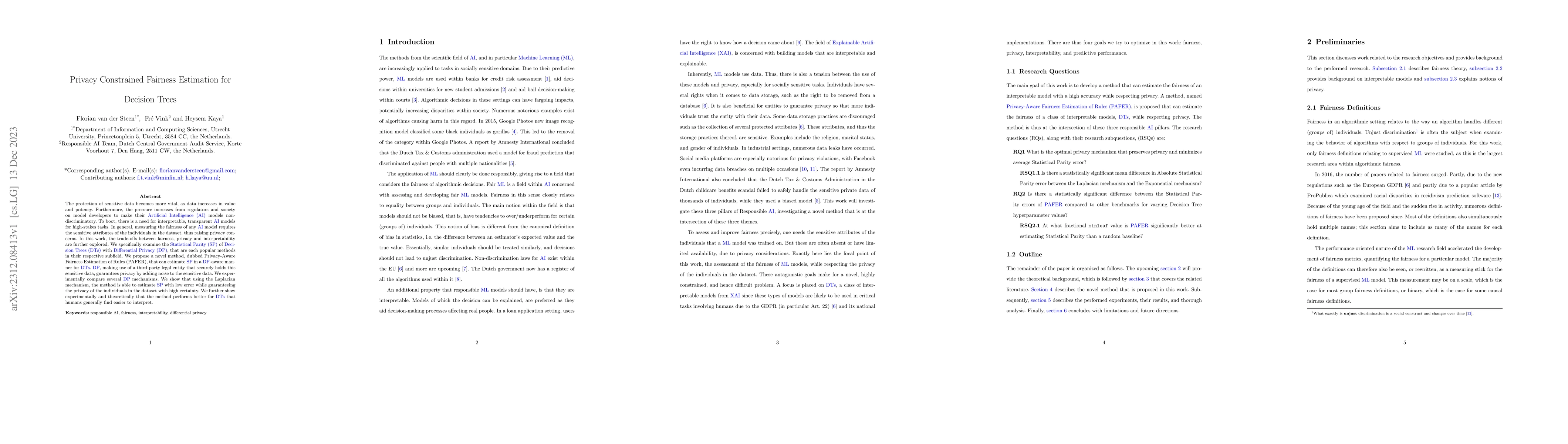 Thumbnail for Privacy Constrained Fairness Estimation for Decision Trees