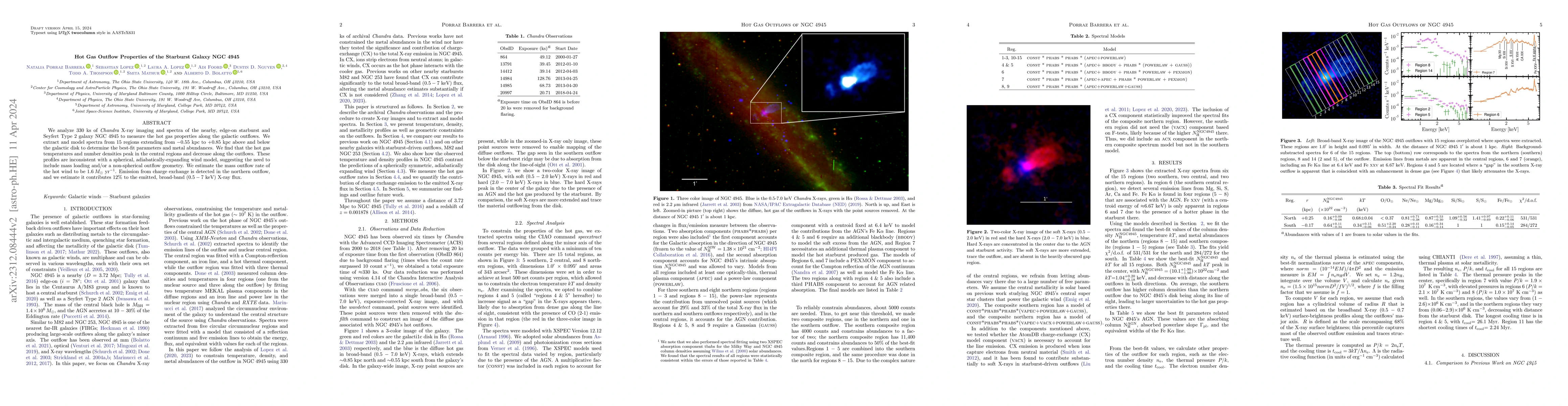 Thumbnail for Hot Gas Outflow Properties of the Starburst Galaxy NGC 4945