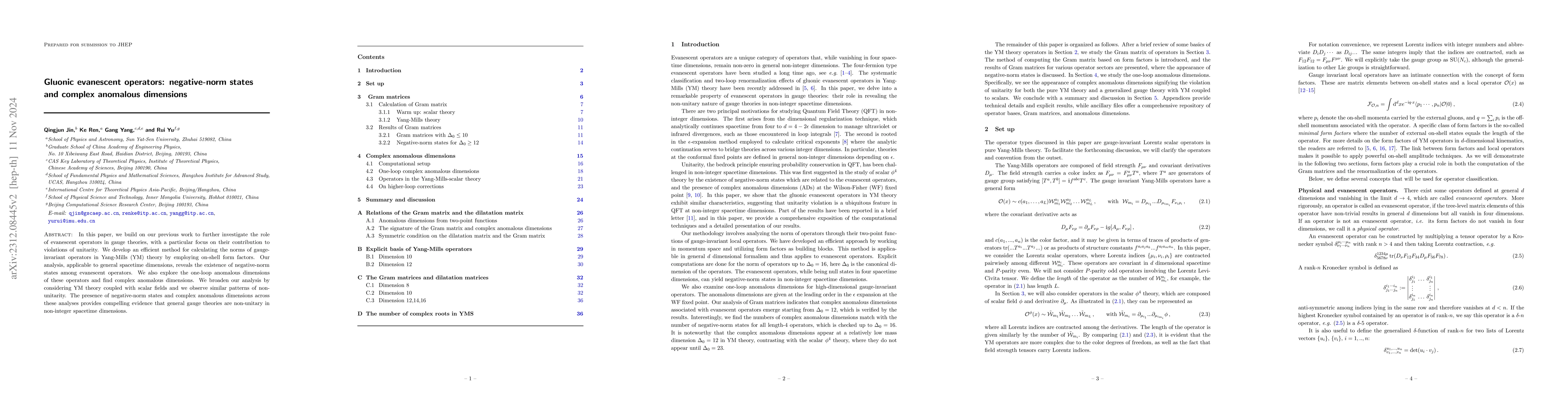 Thumbnail for Gluonic evanescent operators: negative-norm states and complex anomalous
  dimensions