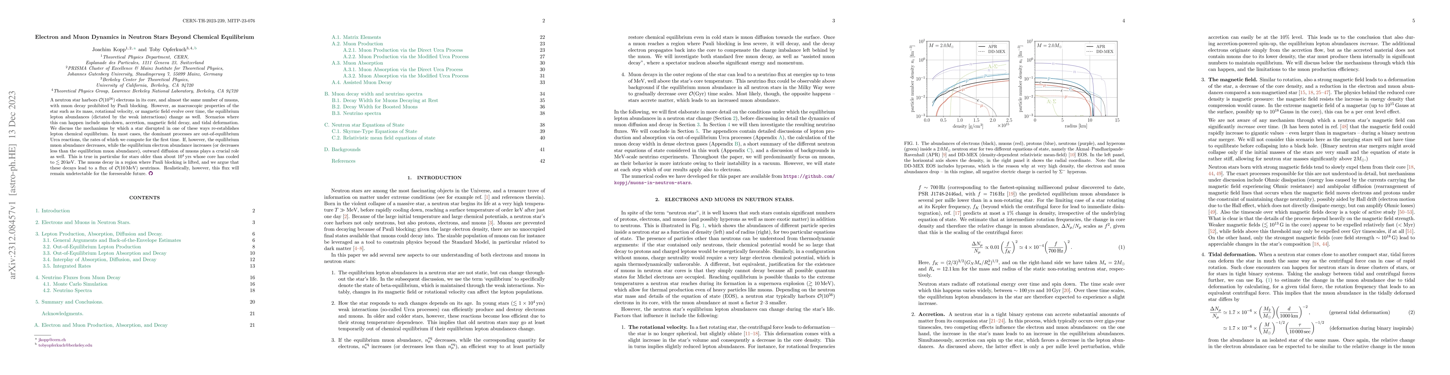 Thumbnail for Electron and Muon Dynamics in Neutron Stars Beyond Chemical Equilibrium