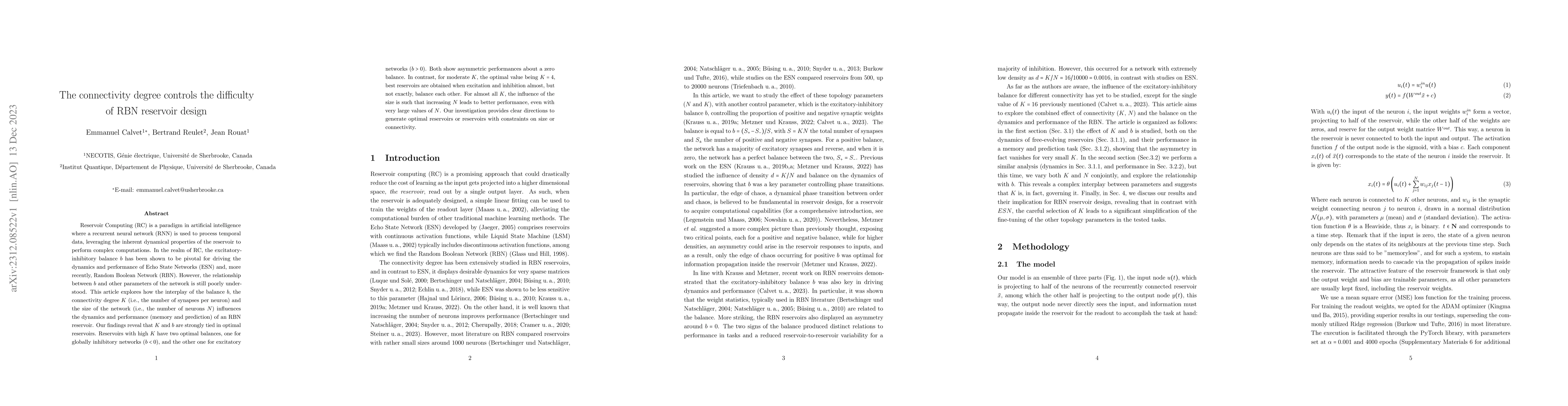 Thumbnail for The connectivity degree controls the difficulty of RBN reservoir design