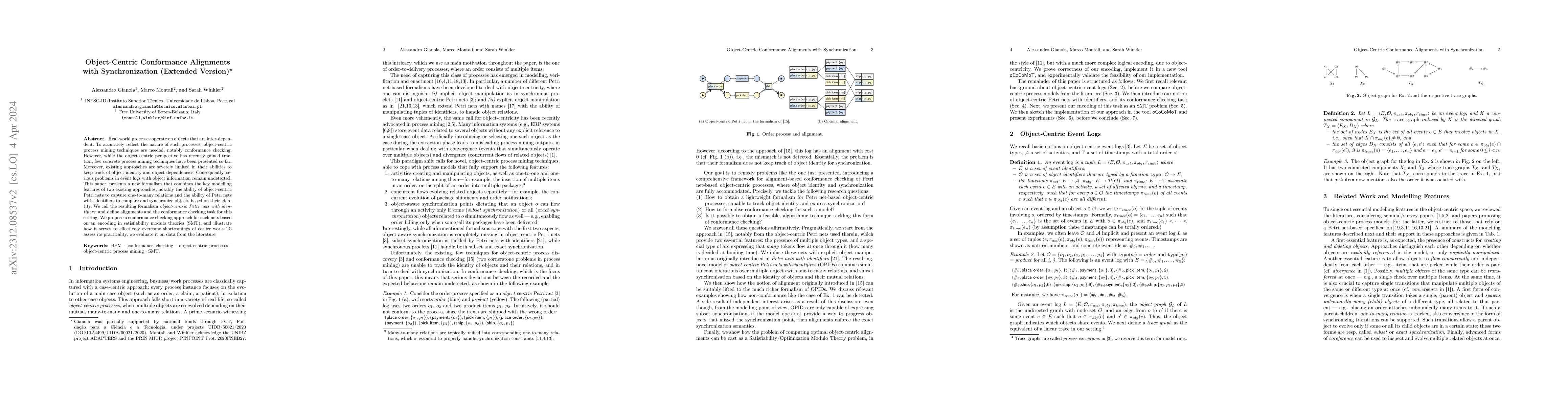Thumbnail for Object-Centric Conformance Alignments with Synchronization (Extended
  Version)