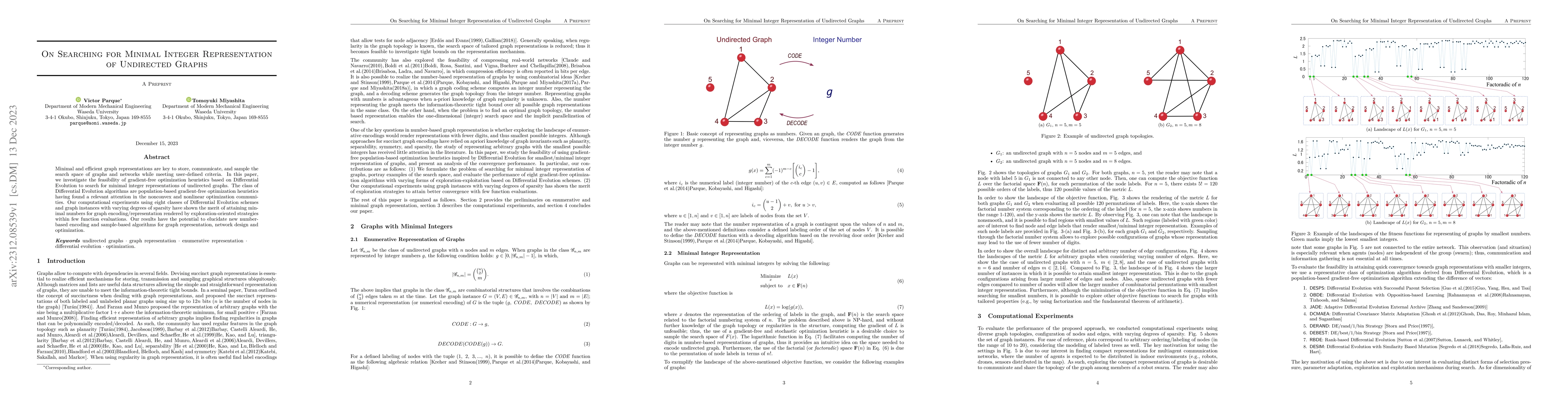 Thumbnail for On Searching for Minimal Integer Representation of Undirected Graphs