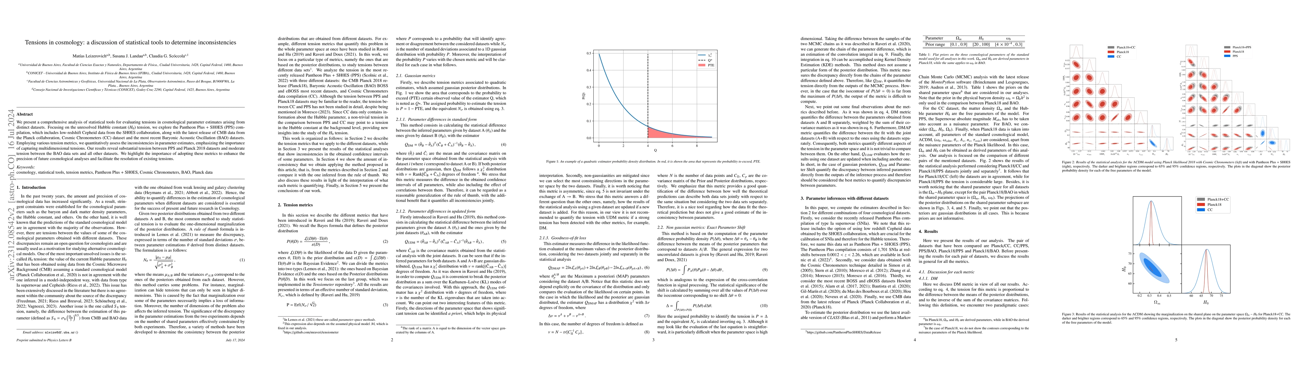 Thumbnail for Tensions in cosmology: a discussion of statistical tools to determine
  inconsistencies