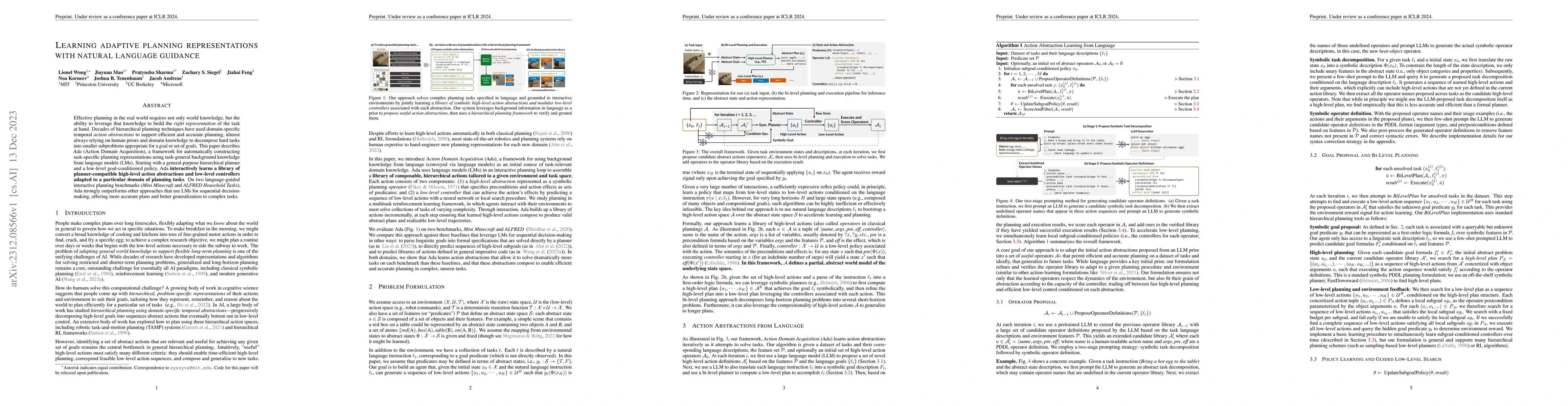 Thumbnail for Learning adaptive planning representations with natural language
  guidance