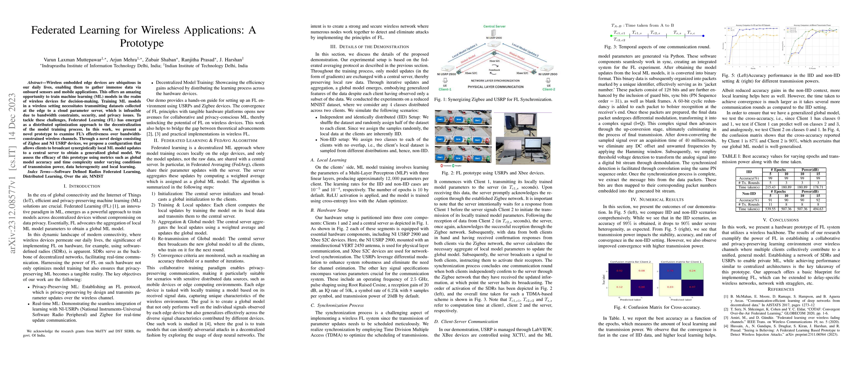 Thumbnail for Federated Learning for Wireless Applications: A Prototype