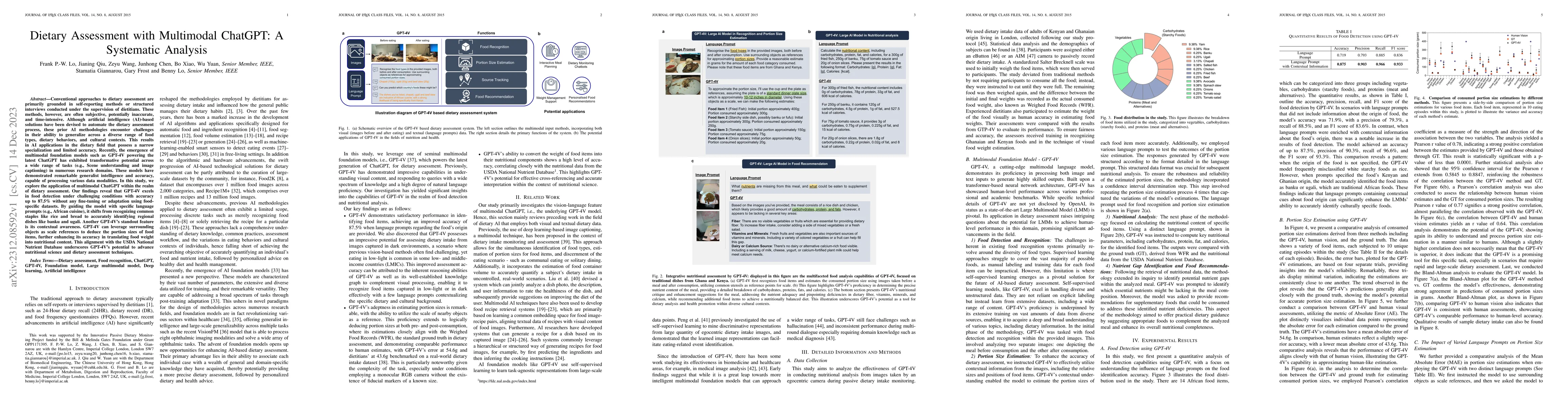 Thumbnail for Dietary Assessment with Multimodal ChatGPT: A Systematic Analysis