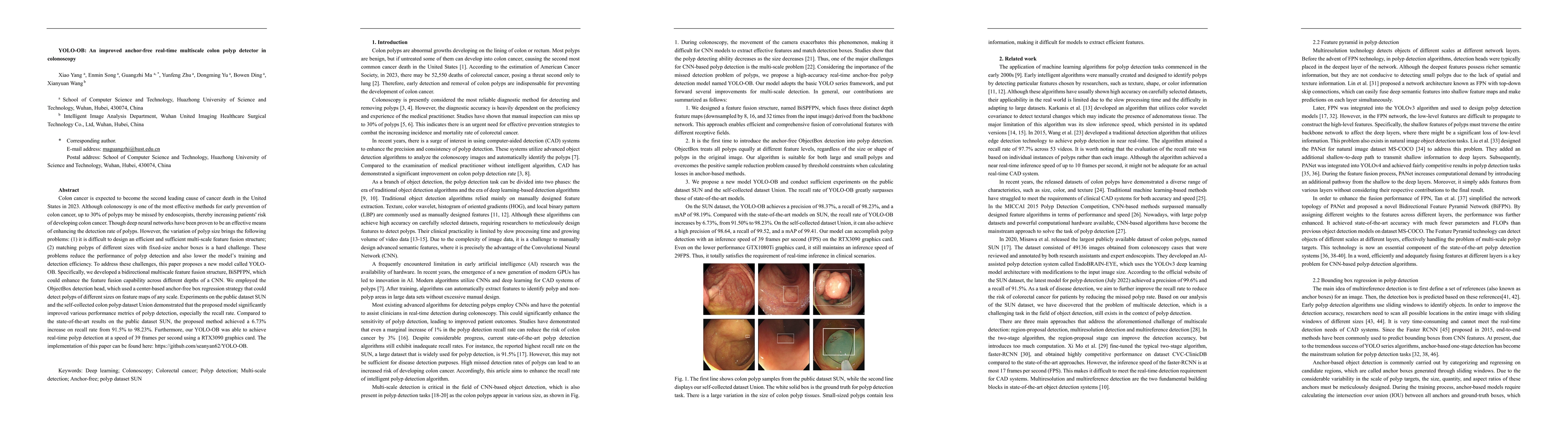 Thumbnail for YOLO-OB: An improved anchor-free real-time multiscale colon polyp
  detector in colonoscopy