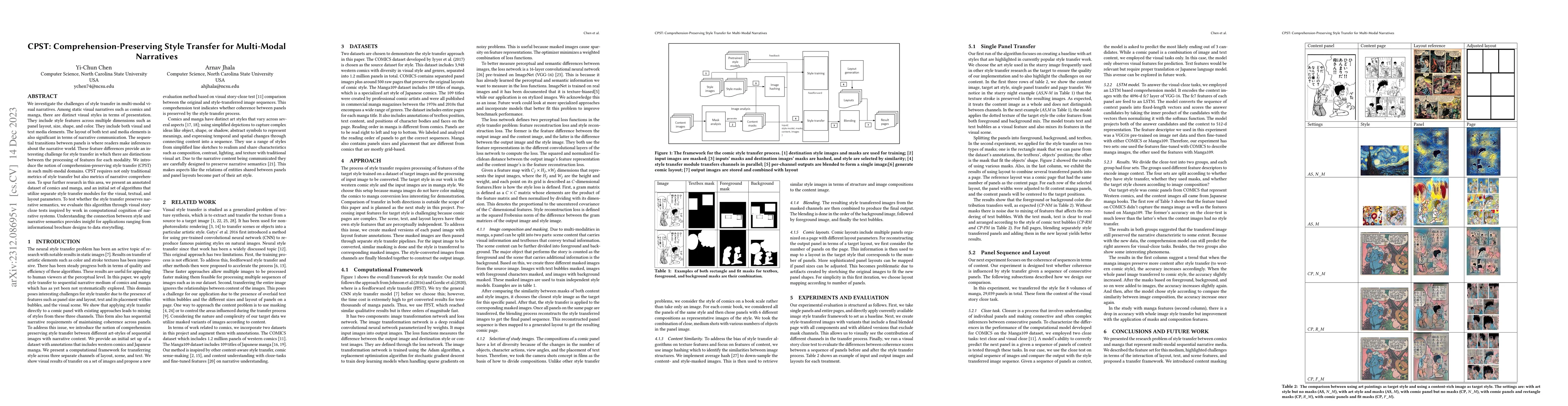 Thumbnail for CPST: Comprehension-Preserving Style Transfer for Multi-Modal Narratives