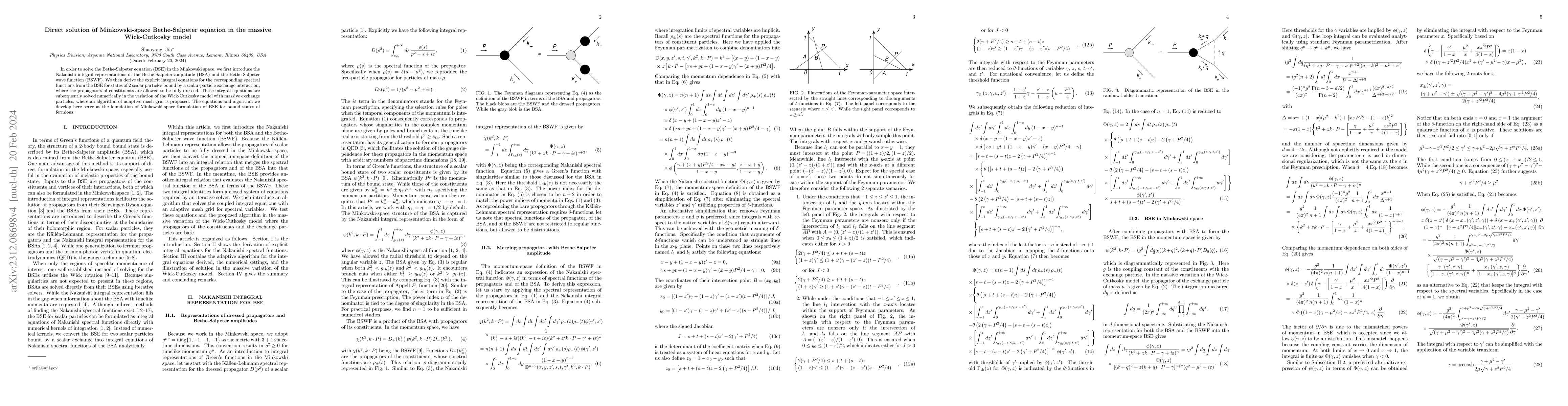 Thumbnail for Direct solution of Minkowski-space Bethe-Salpeter equation in the
  massive Wick-Cutkosky model