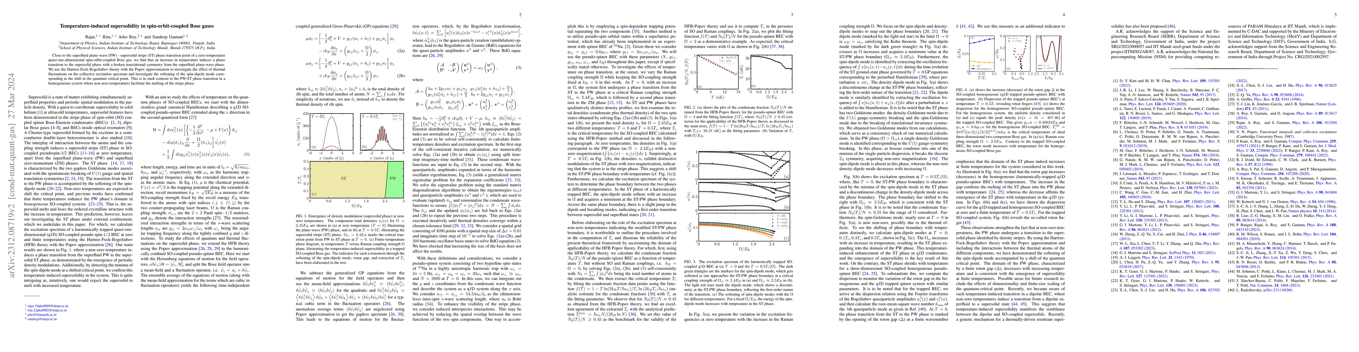 Thumbnail for Temperature-induced supersolidity in spin-orbit-coupled Bose gases
