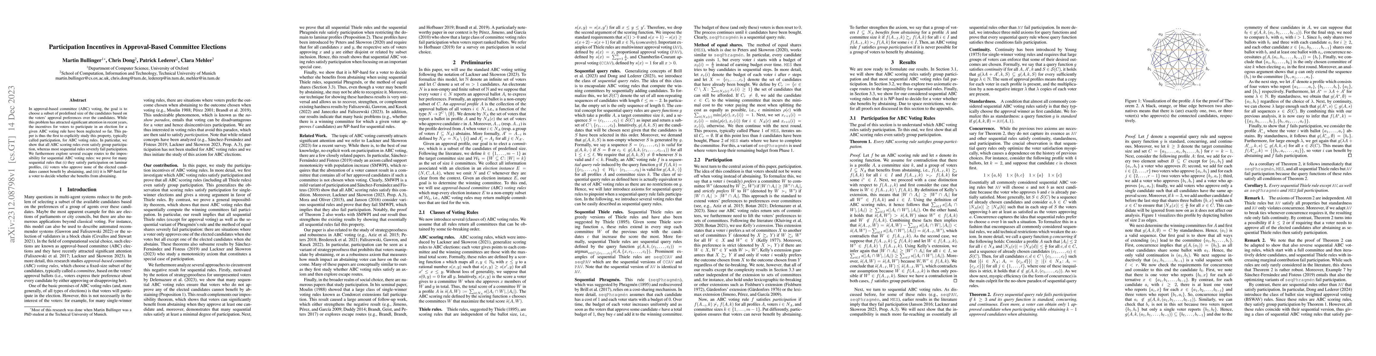 Thumbnail for Participation Incentives in Approval-Based Committee Elections