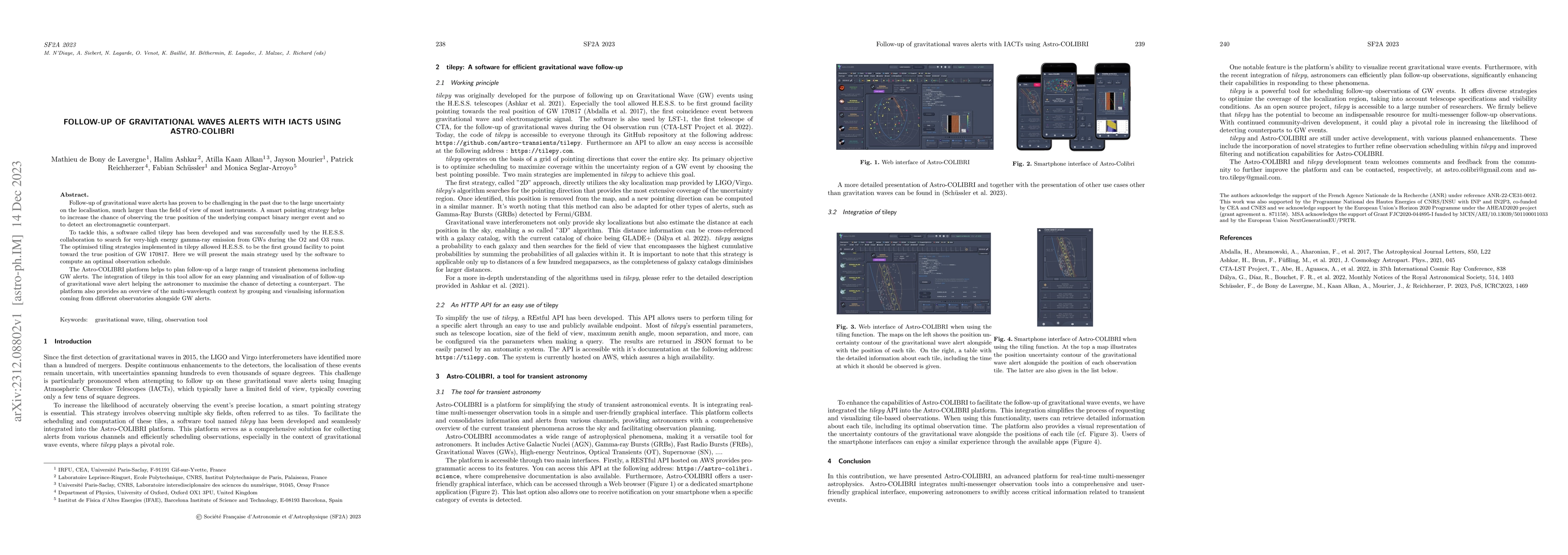 Thumbnail for Follow-up of gravitational waves alerts with IACTs using Astro-COLIBRI