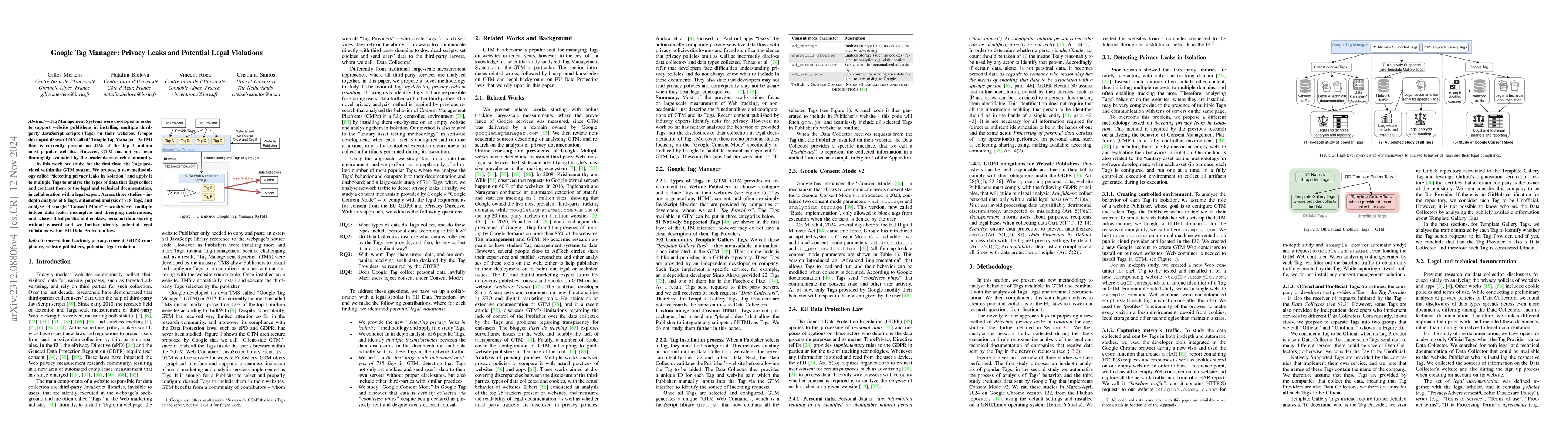 Thumbnail for Google Tag Manager: Hidden Data Leaks and its Potential Violations under
  EU Data Protection Law