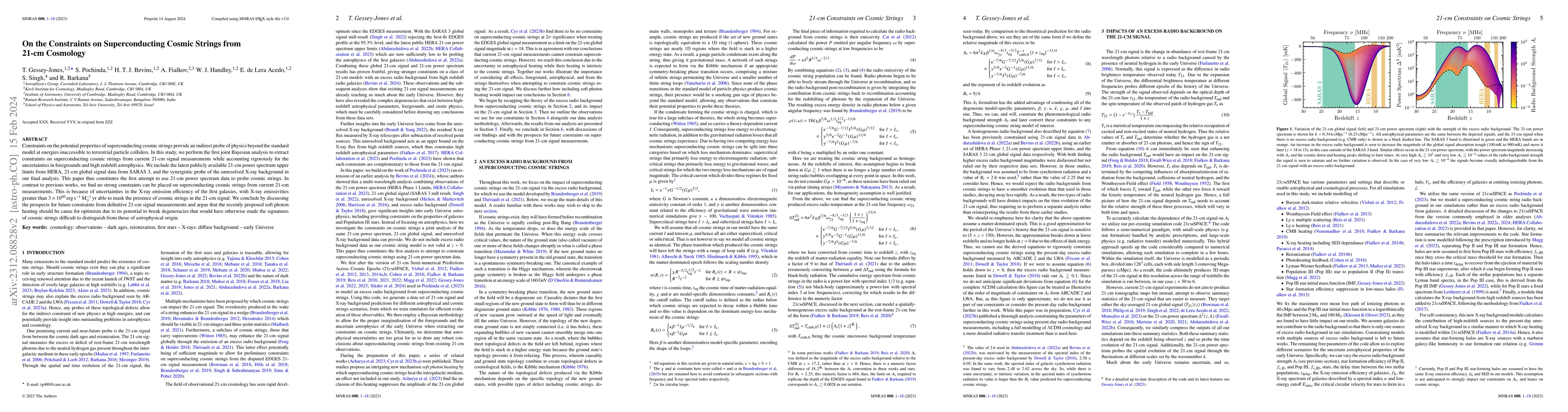 Thumbnail for On the Constraints on Superconducting Cosmic Strings from 21-cm
  Cosmology