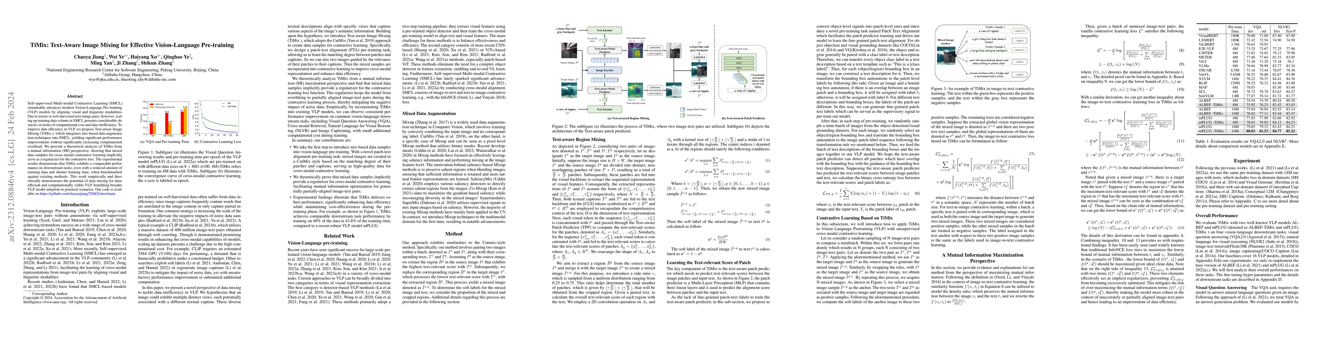 Thumbnail for TiMix: Text-aware Image Mixing for Effective Vision-Language
  Pre-training