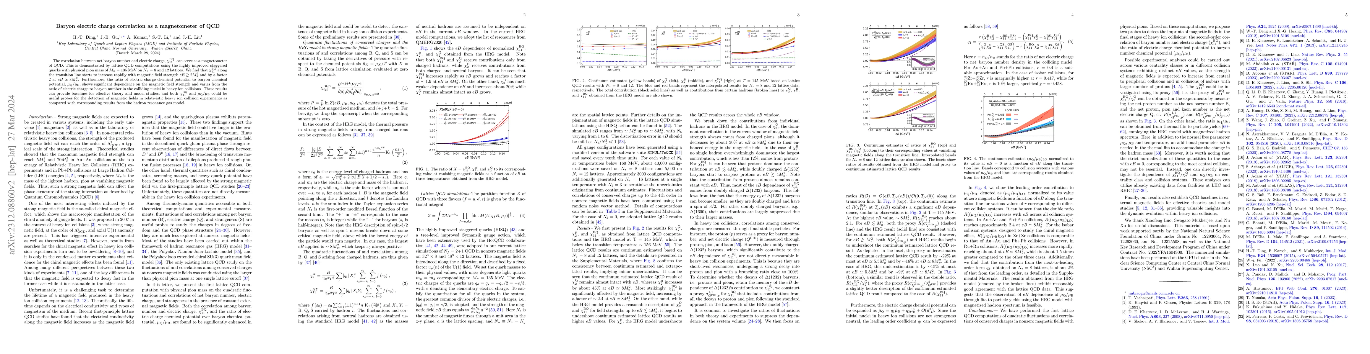 Thumbnail for Baryon electric charge correlation as a magnetometer of QCD