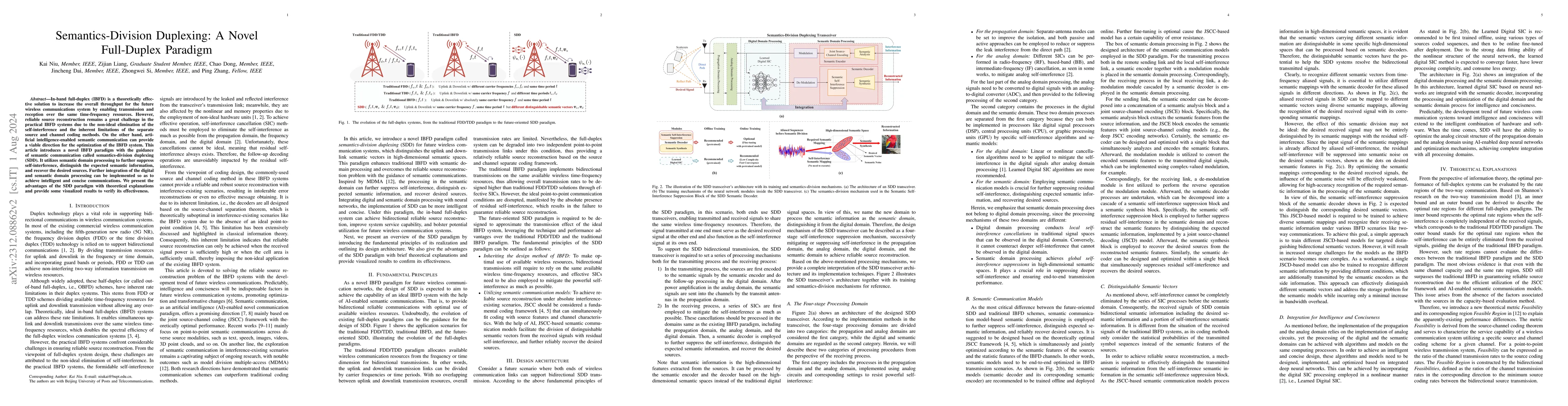 Thumbnail for Semantics-Division Duplexing: A Novel Full-Duplex Paradigm
