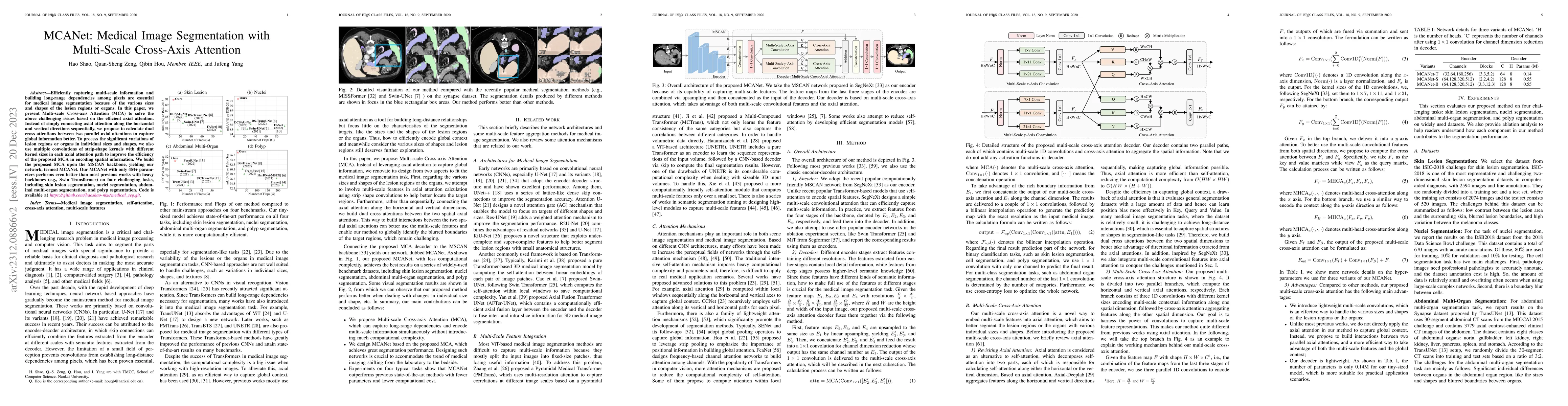 Thumbnail for MCANet: Medical Image Segmentation with Multi-Scale Cross-Axis Attention