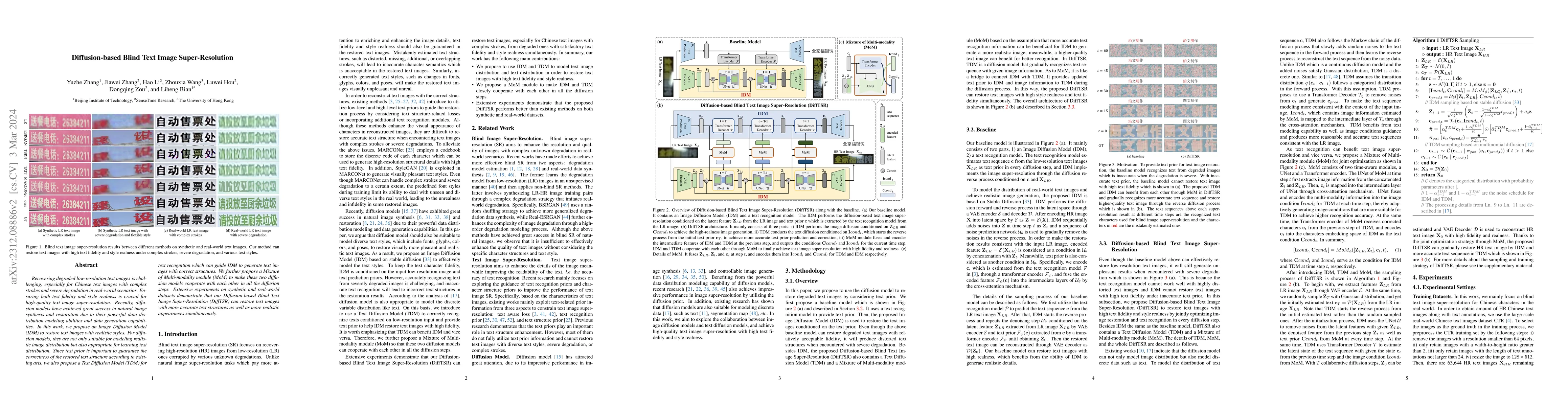 Thumbnail for Diffusion-based Blind Text Image Super-Resolution