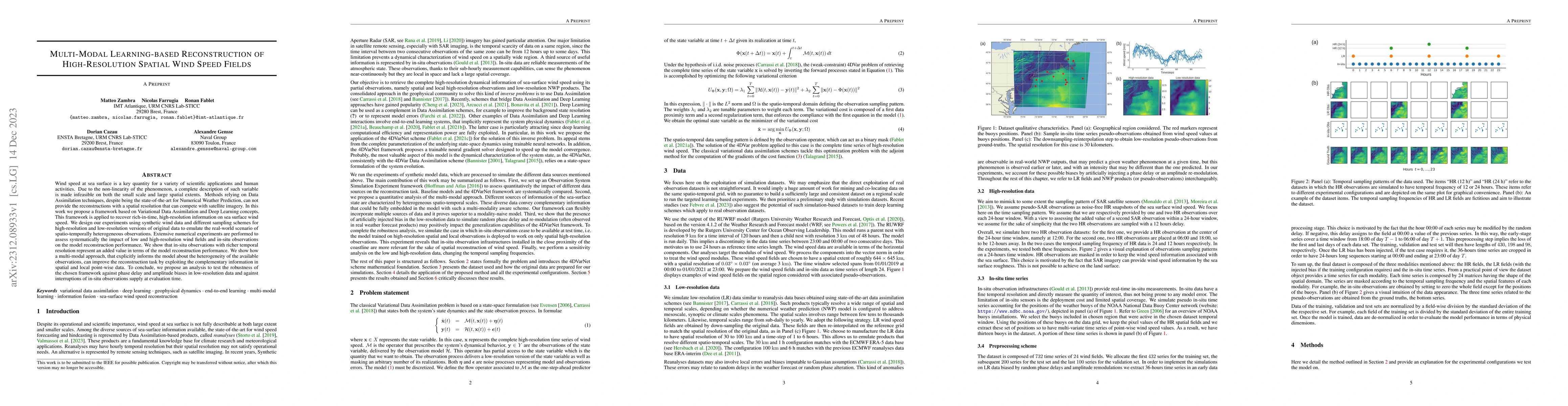 Thumbnail for Multi-Modal Learning-based Reconstruction of High-Resolution Spatial
  Wind Speed Fields
