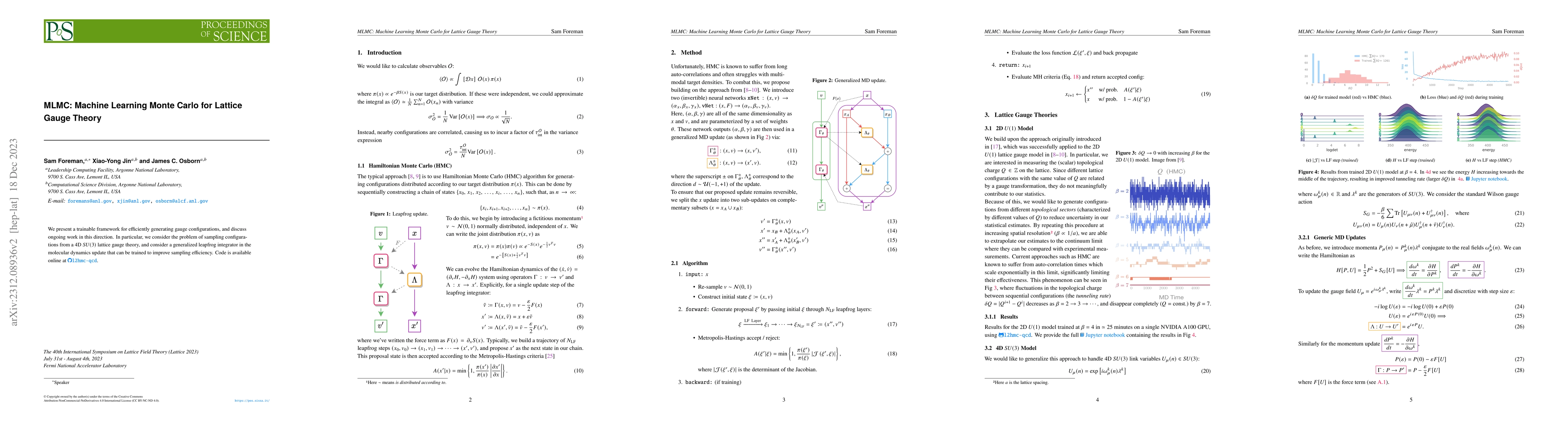 Thumbnail for MLMC: Machine Learning Monte Carlo for Lattice Gauge Theory