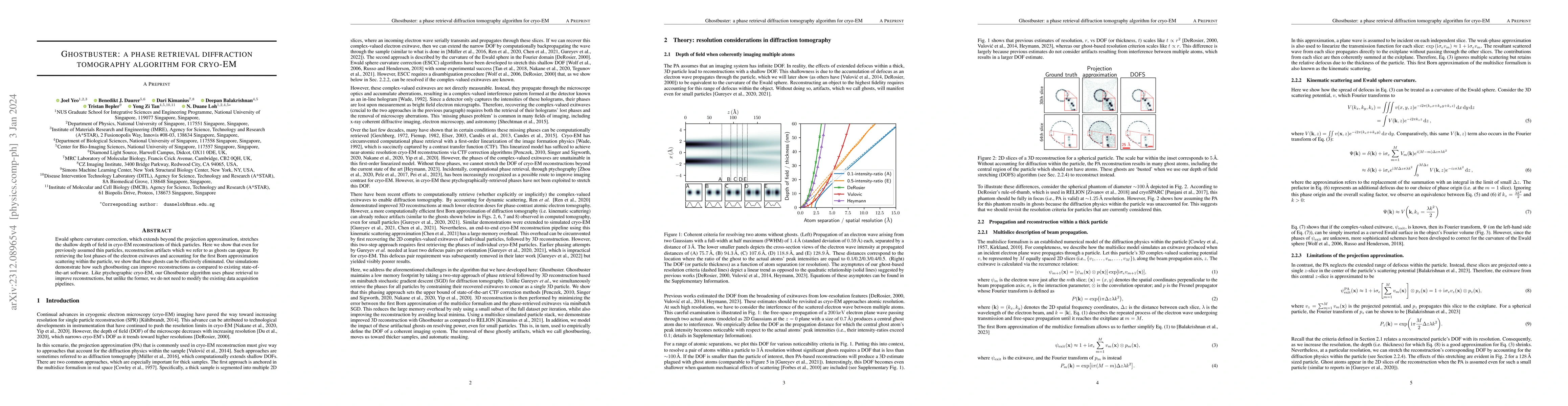 Thumbnail for Ghostbuster: a phase retrieval diffraction tomography algorithm for
  cryo-EM