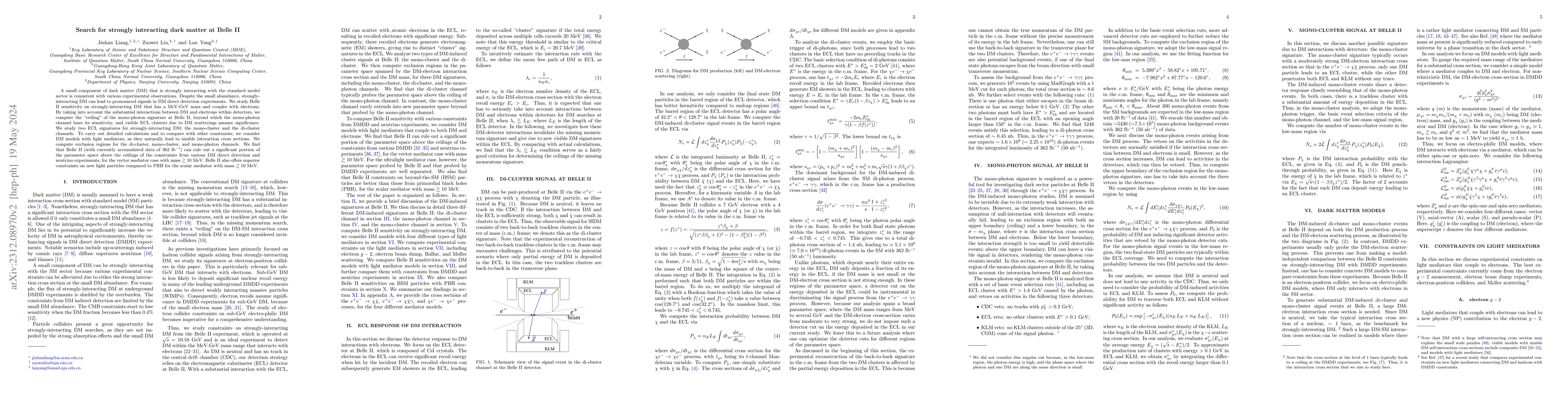 Thumbnail for Search for strongly interacting dark matter at Belle II
