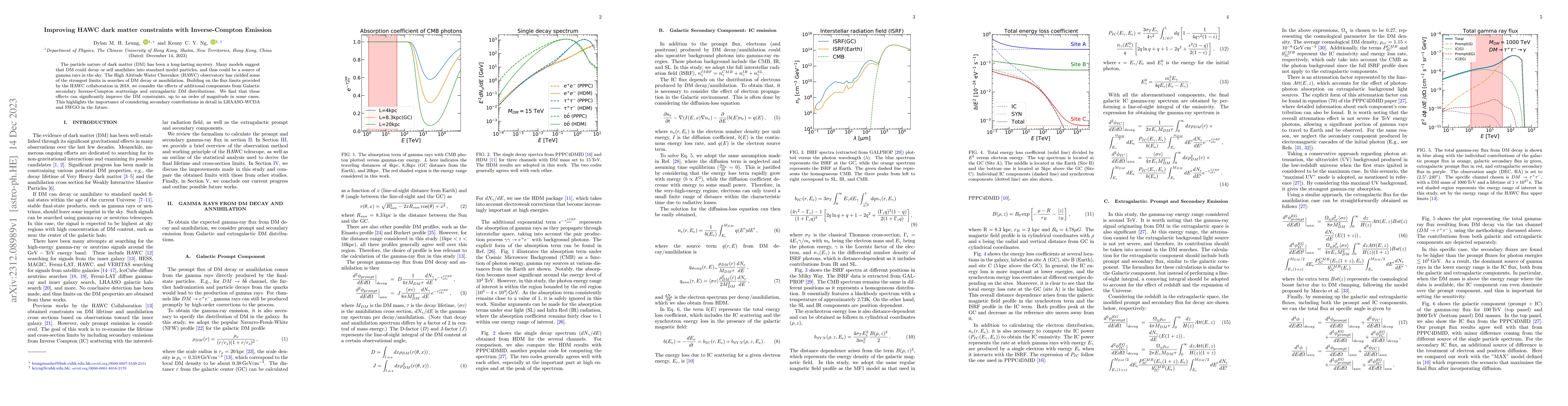 Thumbnail for Improving HAWC dark matter constraints with Inverse-Compton Emission