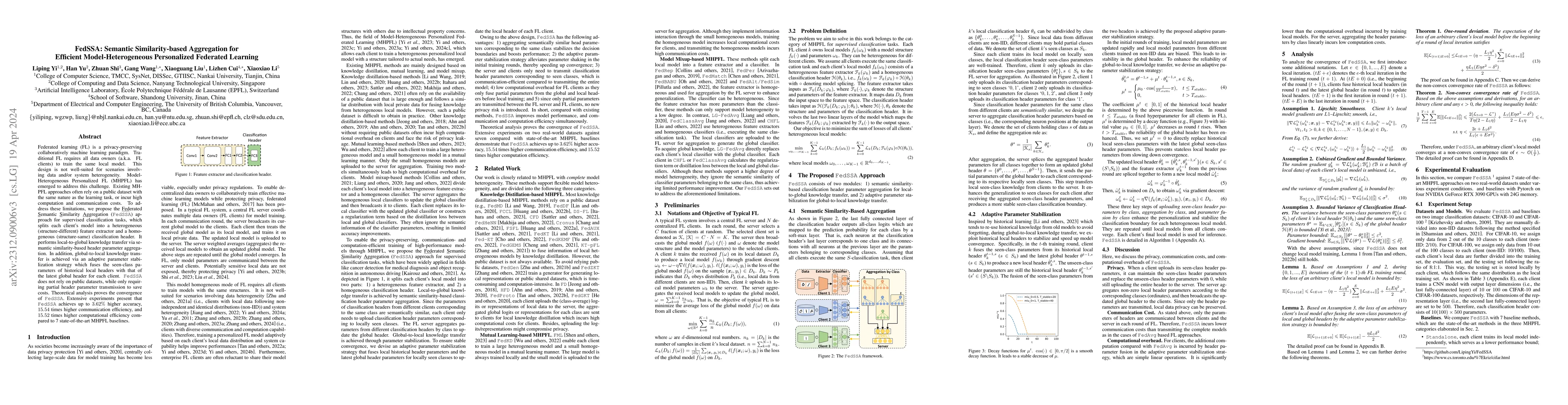 Thumbnail for FedSSA: Semantic Similarity-based Aggregation for Efficient
  Model-Heterogeneous Personalized Federated Learning